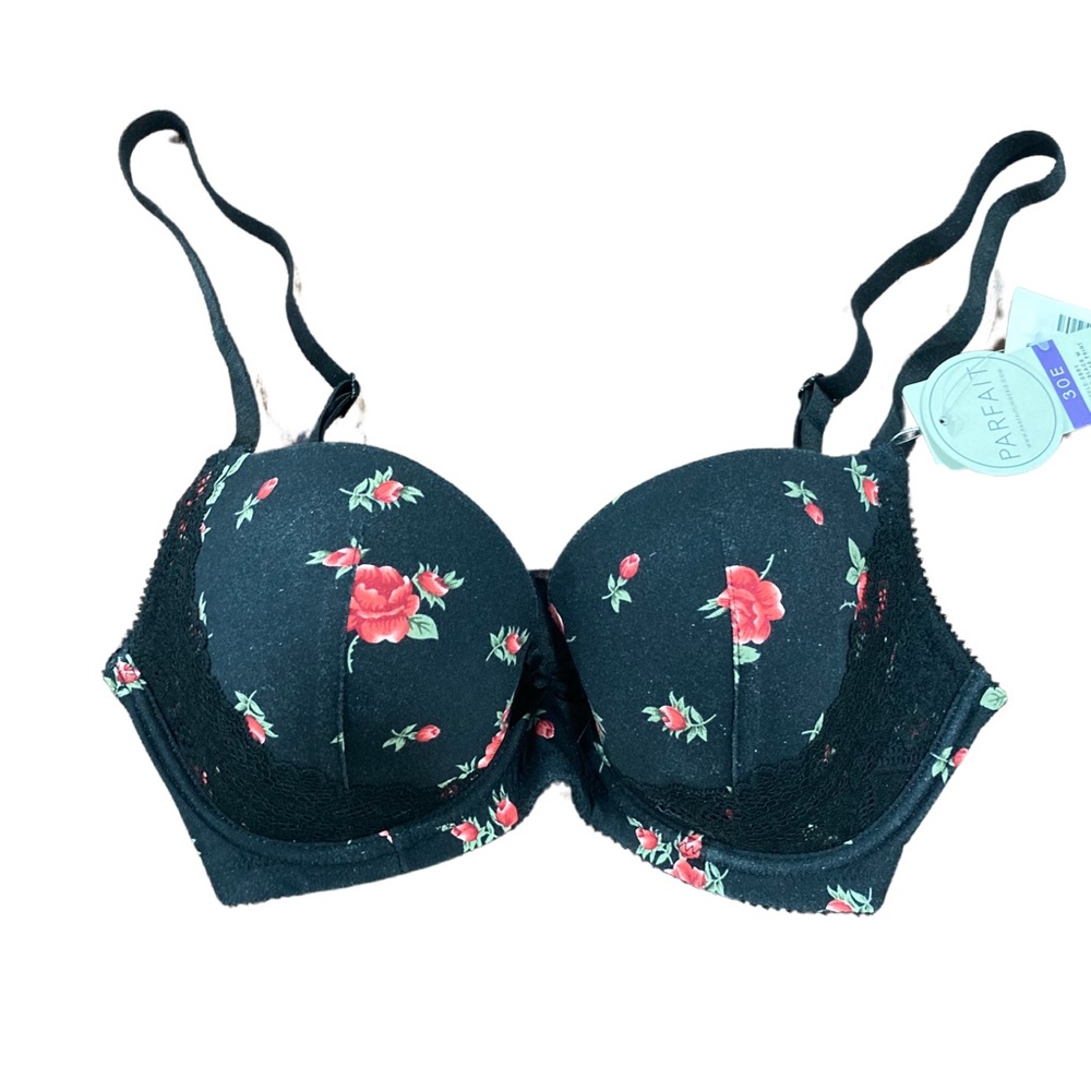Parfait Casey 2801 Women's Wired Padded Plunge Molded T-Shirt Bra 30E Black